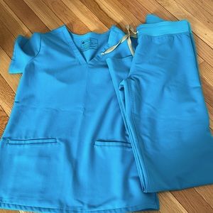 Figs Casma turquoise xxs, Livingston xs no hem